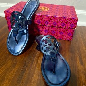 Tory Burch Blue Miller Sandals Size 6